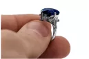 Sapphire Sterling silver 925 Ring Vintage style vrc369s